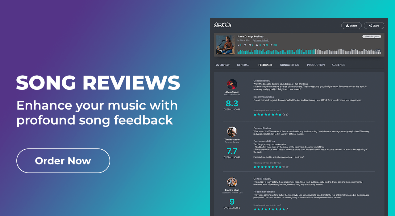 Drooble Song Reviews