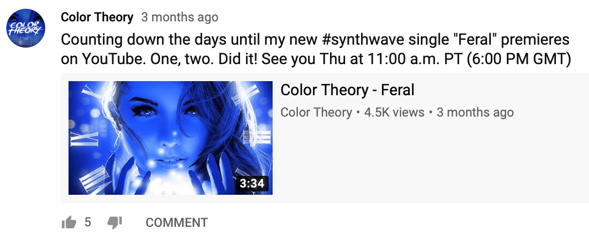 YouTube community