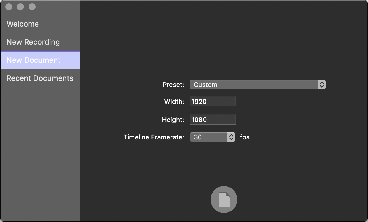 ScreenFlow dimensions