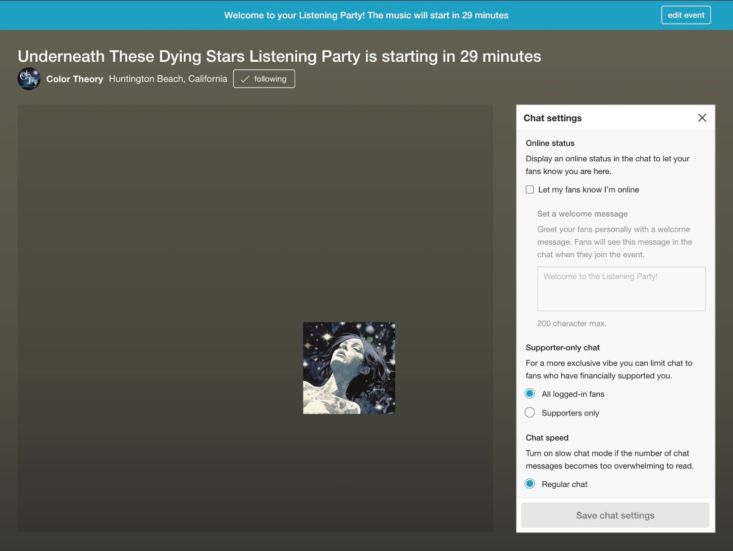 Bandcamp Listening Party 29 minutes