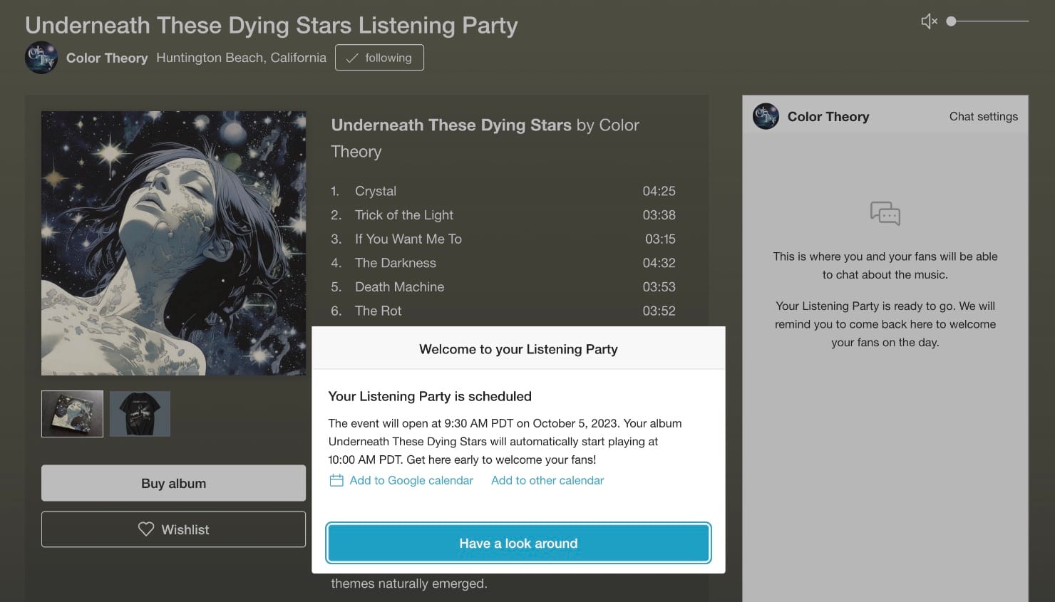 Bandcamp Listening Party previewq