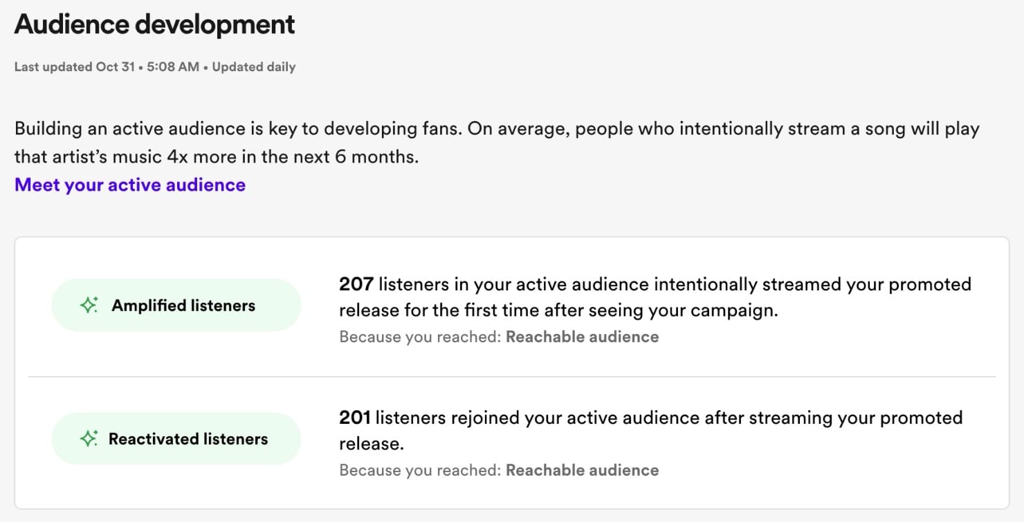 Spotify Marquee Audience US