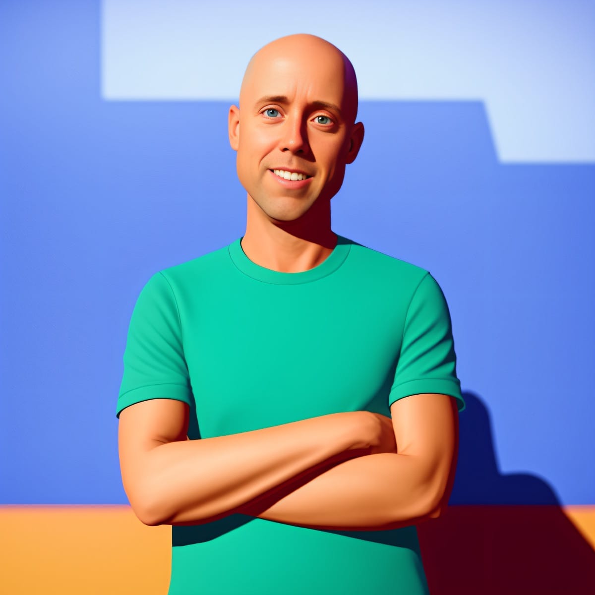 Brian Hazard as a Pixar character