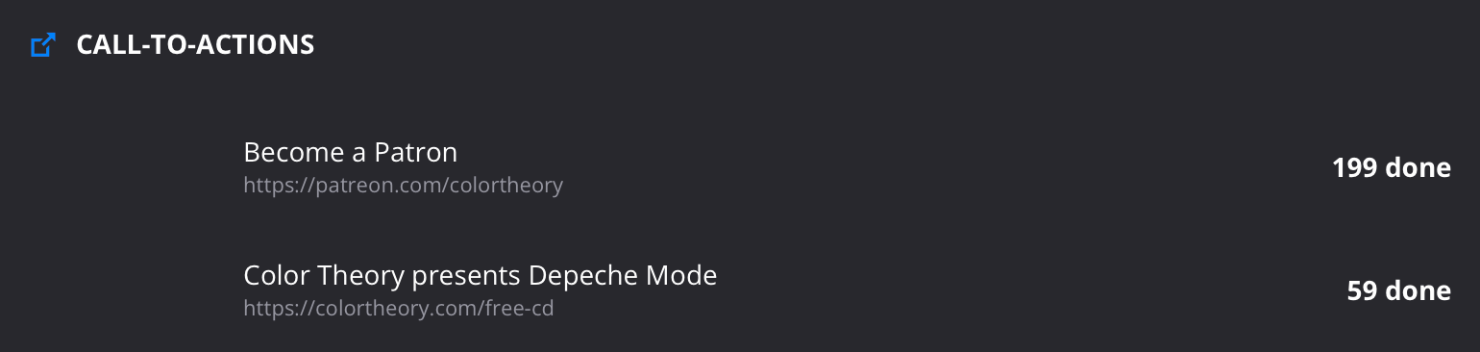 Tunespeak call to actions