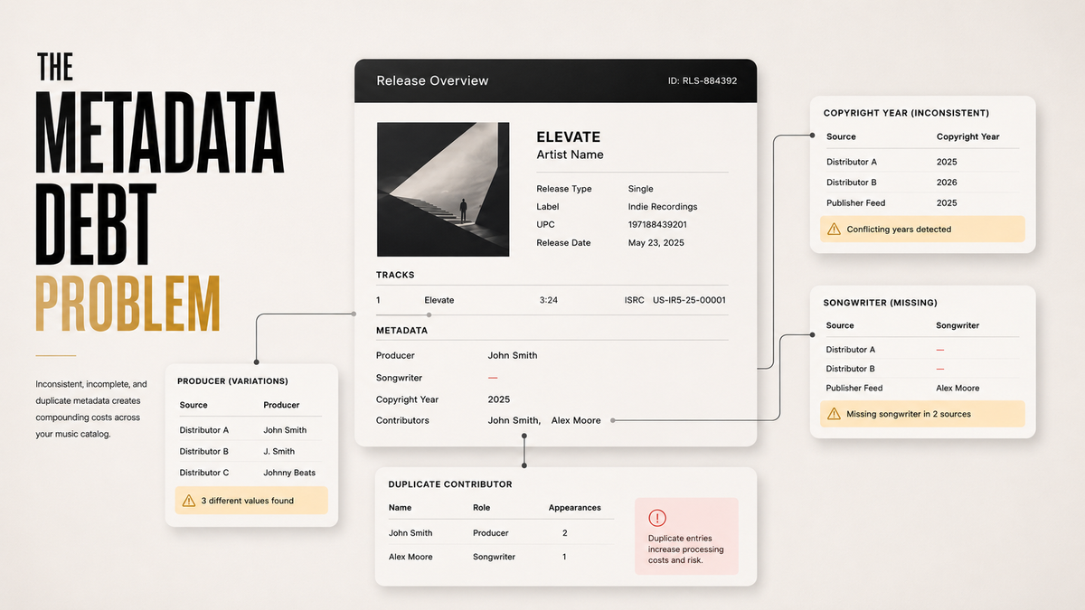 The Metadata Debt Problem: How Independent Labels Lose Control of Their Catalogs