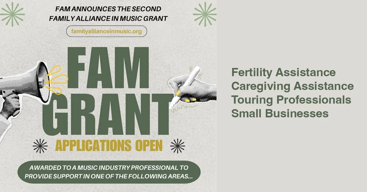 Grant Applications Now Open for Family Alliance in Music Support