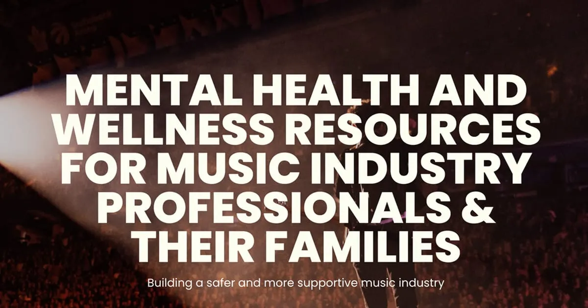 Free 24/7 Music Industry Mental Health Hotline Launches