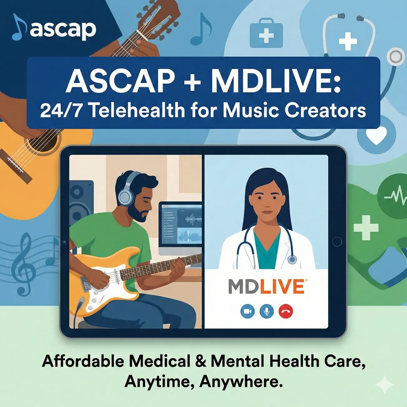 ASCAP Wellness Program Telehealth
