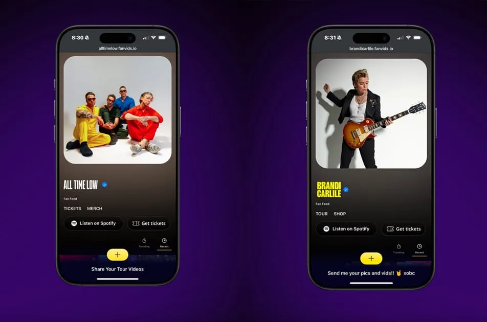 Free App FanVids Turns Live Fan Videos Into a Marketing Asset