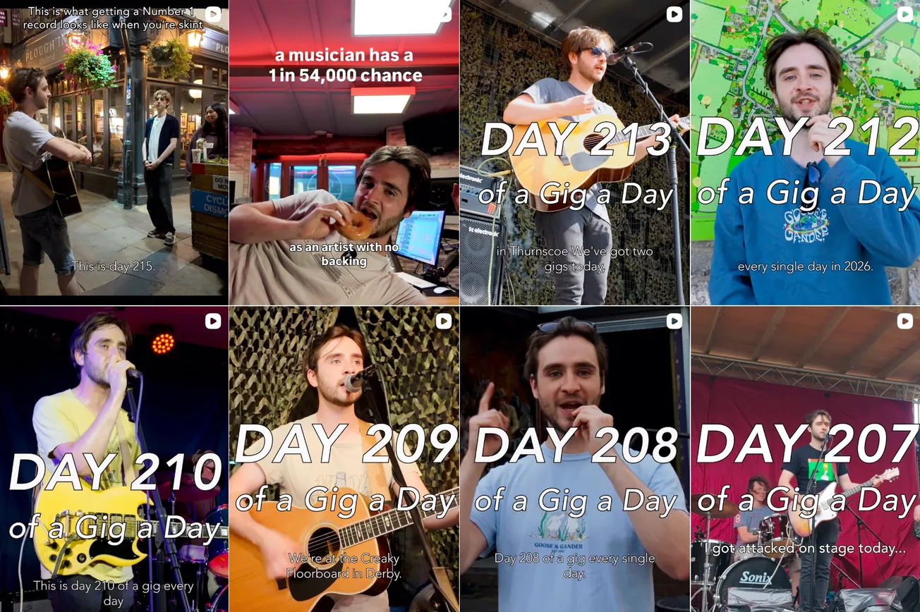 This Artist Is Playing a Gig Every Day in 2026 — It's the Ultimate Discovery Gamble