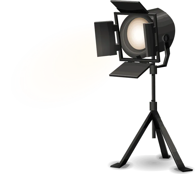 Studio lighting equipment used for music digital marketing and advertising photography.