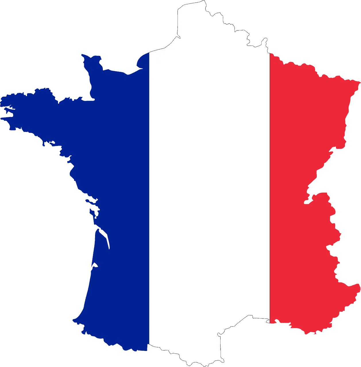France map with national flag overlay, representing music, entertainment, and digital media industry insights from Hypebot.