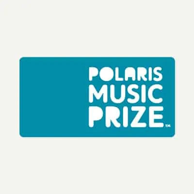 Polaris Music Prize logo promoting music awards and recognition for Canadian artists.