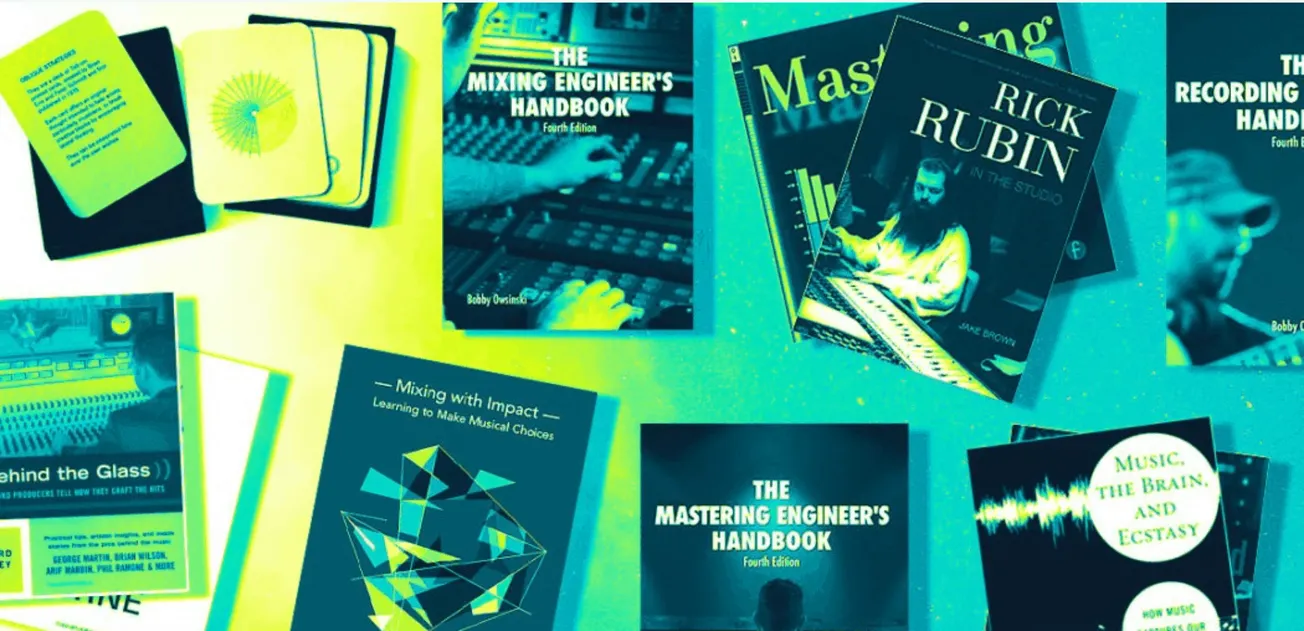 High-quality music production books and guides on mixing, mastering, and studio techniques for music professionals and enthus