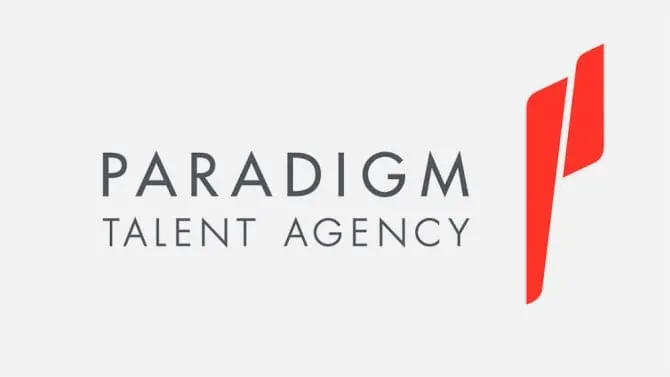 Paradigm talent agency logo, entertainment and talent management company, professional branding image for entertainment indus