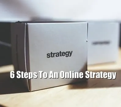 Guidelines for creating an effective online marketing strategy, focusing on six key steps to enhance digital presence and boo