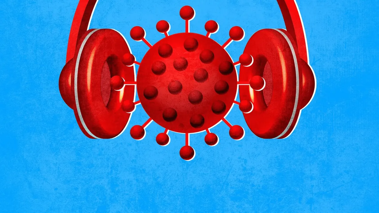 Virus illustration, COVID-19 pandemic, health safety, biological hazard, healthcare illustration, pandemic graphics, infectio