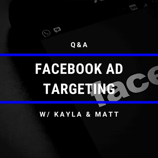 Facebook ad targeting discussion with Kayla and Matt on Hypebot.