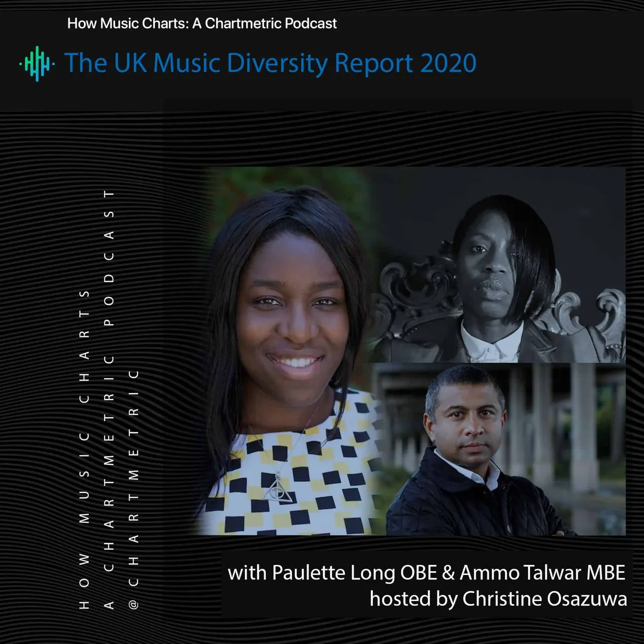 UK music diversity report 2020 podcast hosts Paulette Long OBE and Ammo Talwar MBE, featuring diverse voices in the music ind