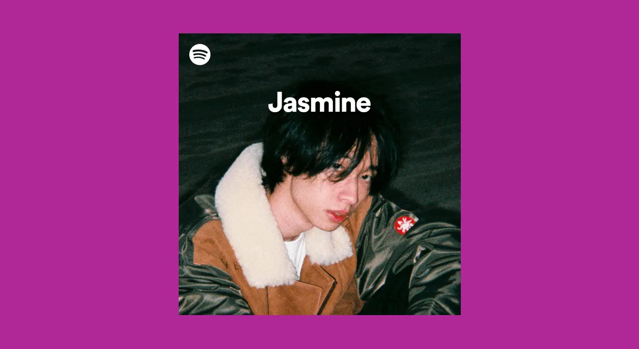 High-quality image of music artist Jasmine, showcasing her artistic style for Spotify playlist branding, music promotion, and