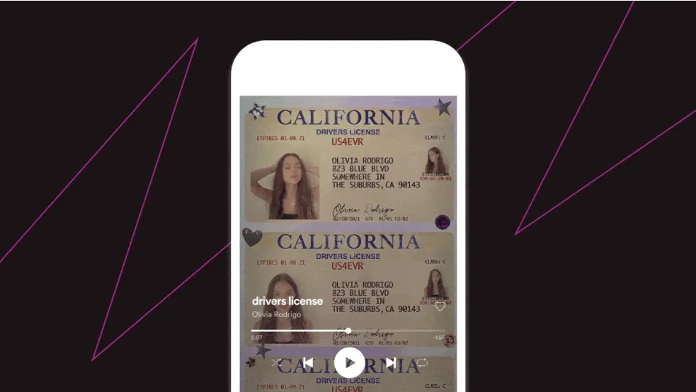 California driver's license image for digital verification and identity protection.