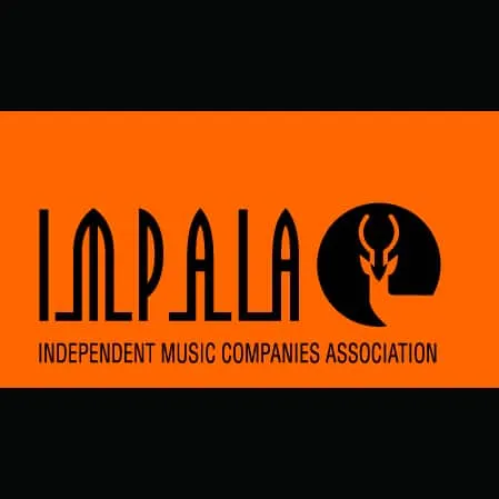 Independent Music Companies Association logo with bold black and orange colors, representing the organization supporting inde