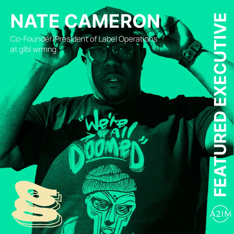 Nate cameron co-founder president label operations at gbl wrmm featured executive at hypebot, music industry influencer and d