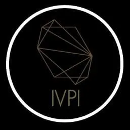 IVPI logo with geometric design, modern branding for music industry insights, technology, and innovation.