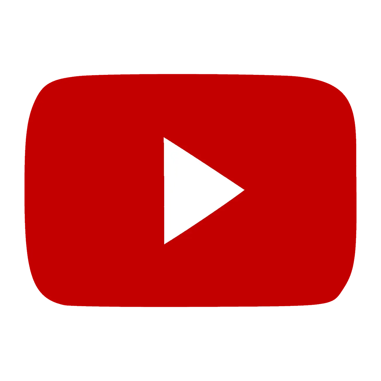 YouTube logo with red background and white play button, representing video content and digital media platform, relevant for d
