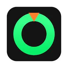 Green and orange circular analytics icon representing digital music and media industry insights, on a black background.