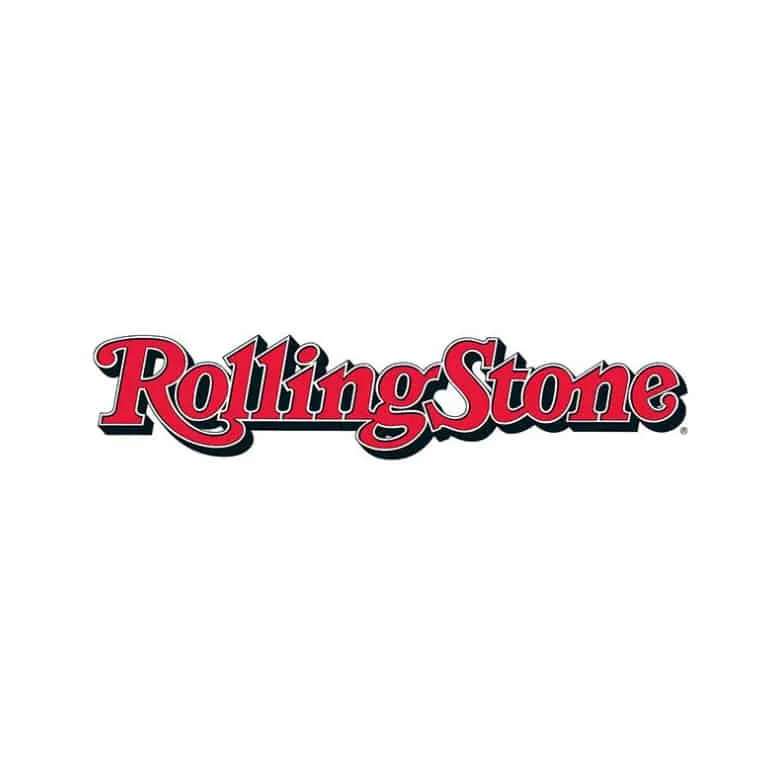 Rolling Stone logo on a white background, representing music industry branding and entertainment media.