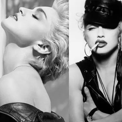 Bold female models in black leather outfits, showcasing edgy fashion and attitude, black-and-white photography highlighting g