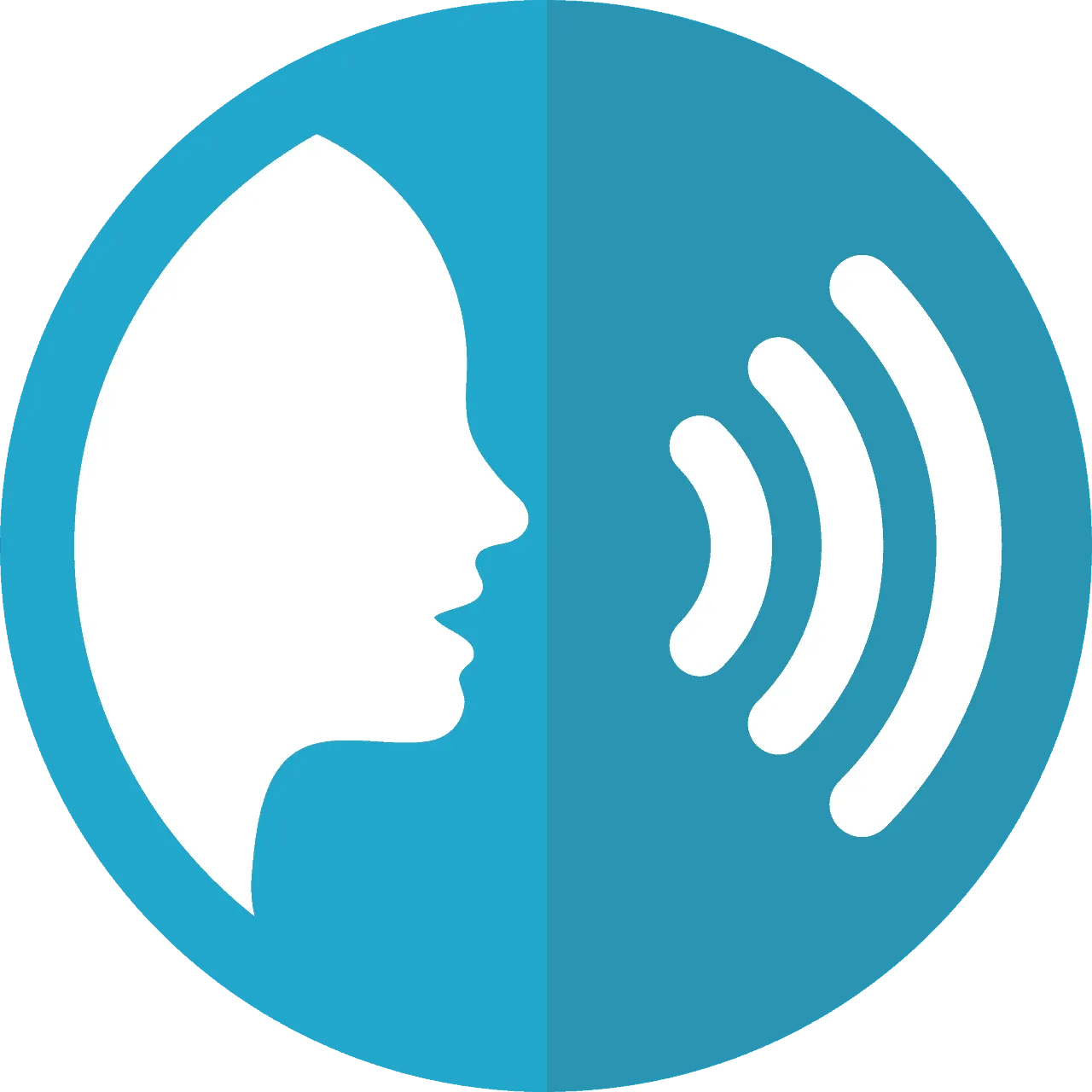 Voice communication icon representing podcasting, broadcasting, and audio content for music, radio, and streaming platforms.