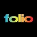 Vibrant Folio logo with colorful text on a dark background, representing music industry and digital marketing themes.