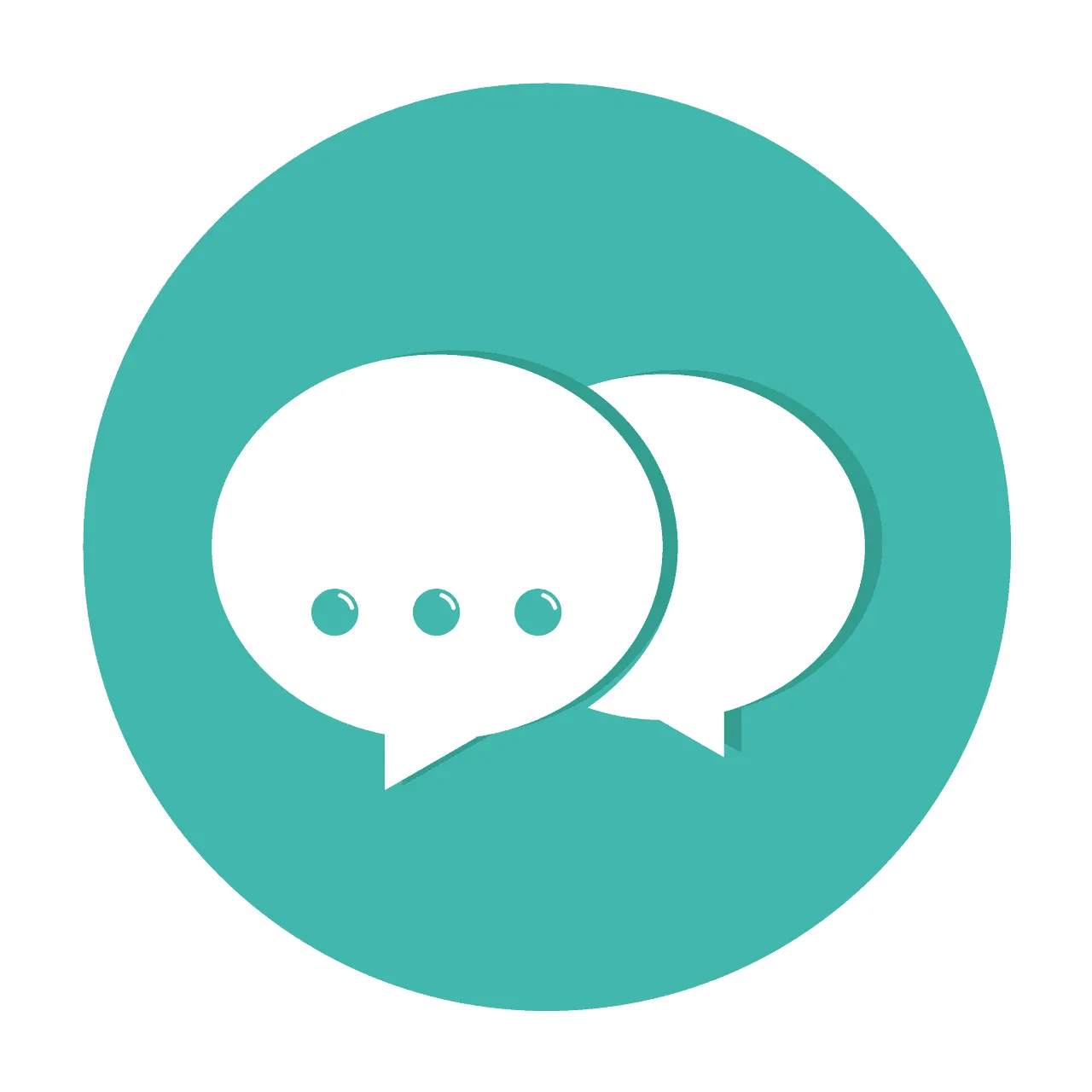 Chat bubble icon representing music industry conversations and digital communication in music marketing and streaming platfor