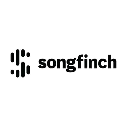 Soundcloud logo featuring the "songfinch" branding, representing a music and audio platform for artists and creators.