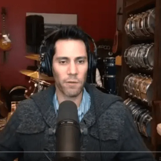 Audio podcast host recording music industry insights for Hypebot, music marketing, and digital distribution aligned with musi