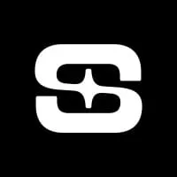 Alternative text: Modern black and white Hypebot logo featuring bold stylized "S" design for music industry branding.