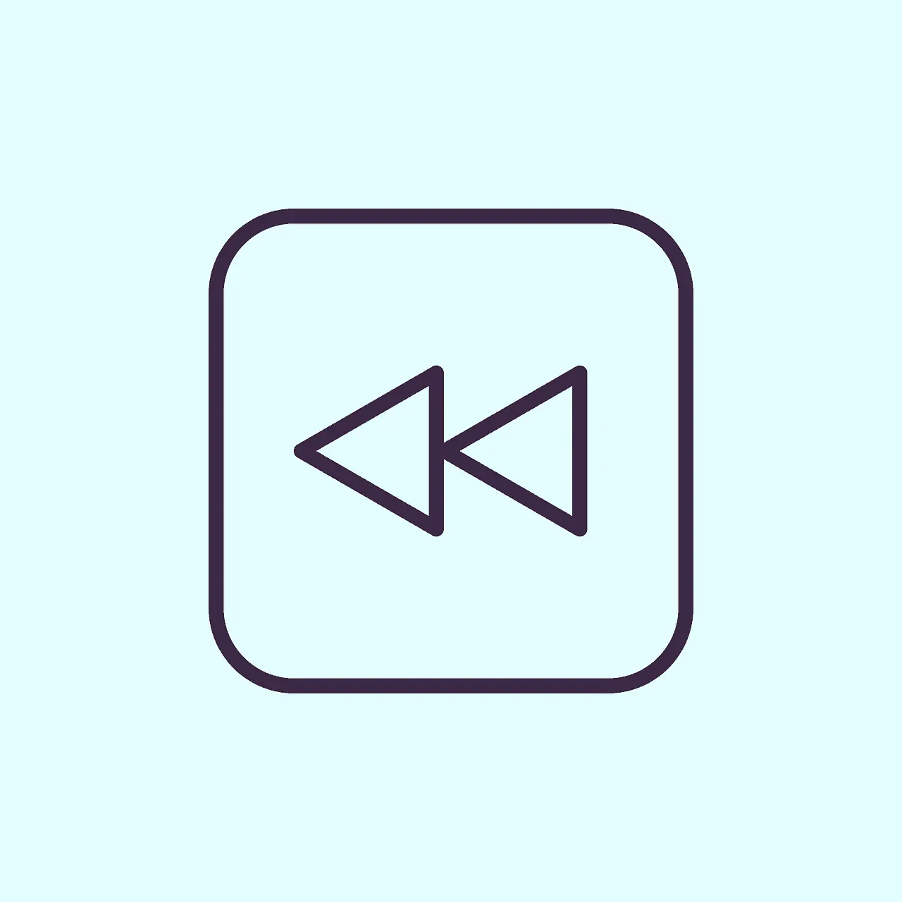 Next, the image appears to be an icon of a rewind function.