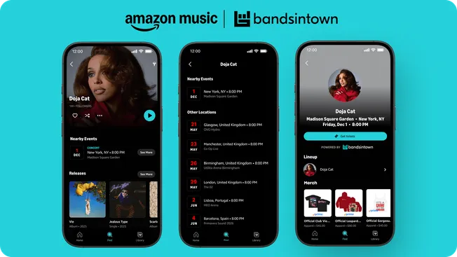 Amazon Music, Bandsintown Partner to Turn Streamers Into Concertgoers