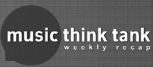 Music think tank logo representing weekly recap of music industry insights and trends, digital media, and music business news