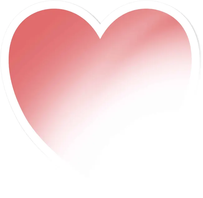 Red and white gradient heart illustration symbolizing love and passion, often used for romantic or emotional content. Suitabl