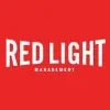 Red Light Management logo reflecting a modern entertainment industry company, emphasizing music promotion, artist management,