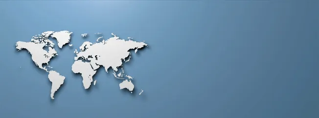 Global world map silhouette highlighting international music industry trends and digital marketing strategies for artists and