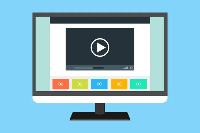 Video player interface on computer screen, digital media, online content, streaming platform, multimedia, video tutorial, vis