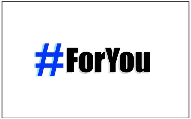 Hashtag ForYou text social media trending hashtag image for digital marketing and influencer promotion.