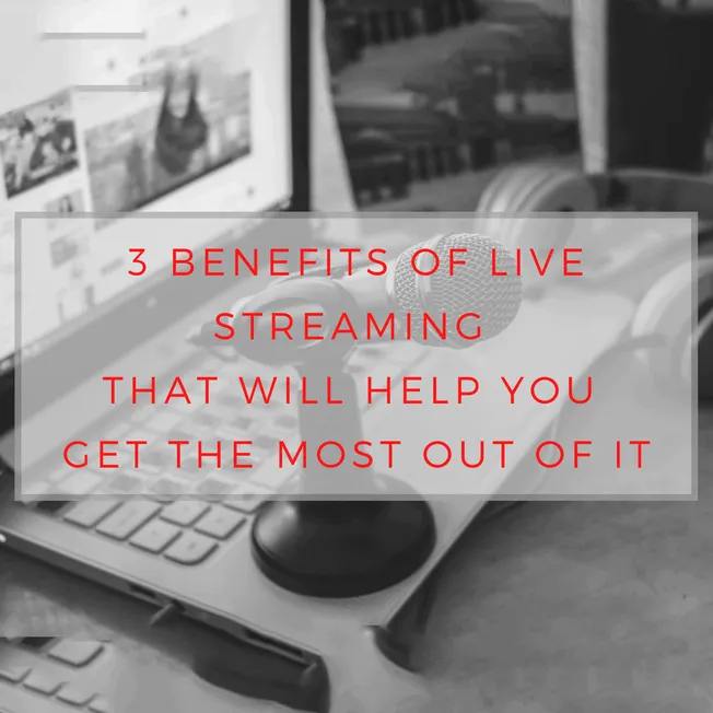 Microphone on laptop for live streaming, digital content creation, podcast recording, online broadcasting, media production,