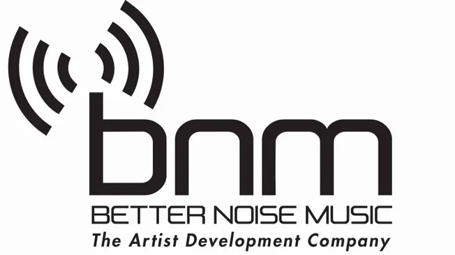 High-quality logo of BETTER NOISE MUSIC featuring artistic sound waves and bold text, emphasizing music production, artist de