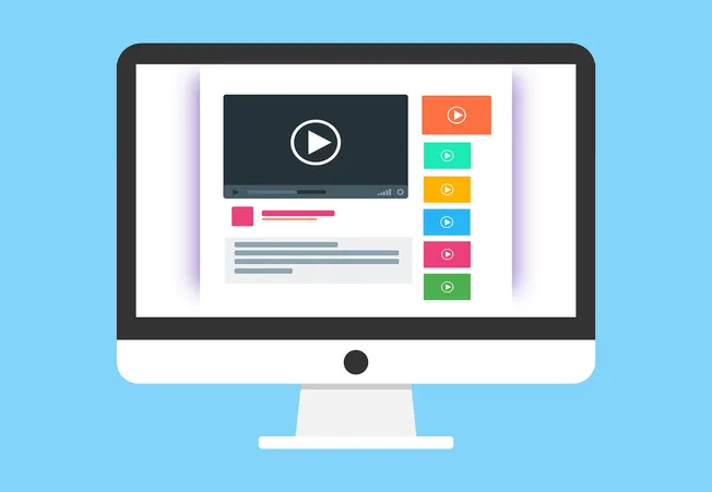 Video marketing strategy on computer screen for music industry insights and digital content creation.