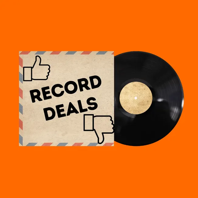 Record deals, music industry, record label negotiations, vinyl record, music business, record deal signs, music marketing, ar